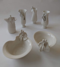 People pots. I have always made pots with people in their little world